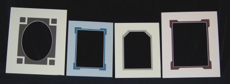 [Square-cut double mounts]